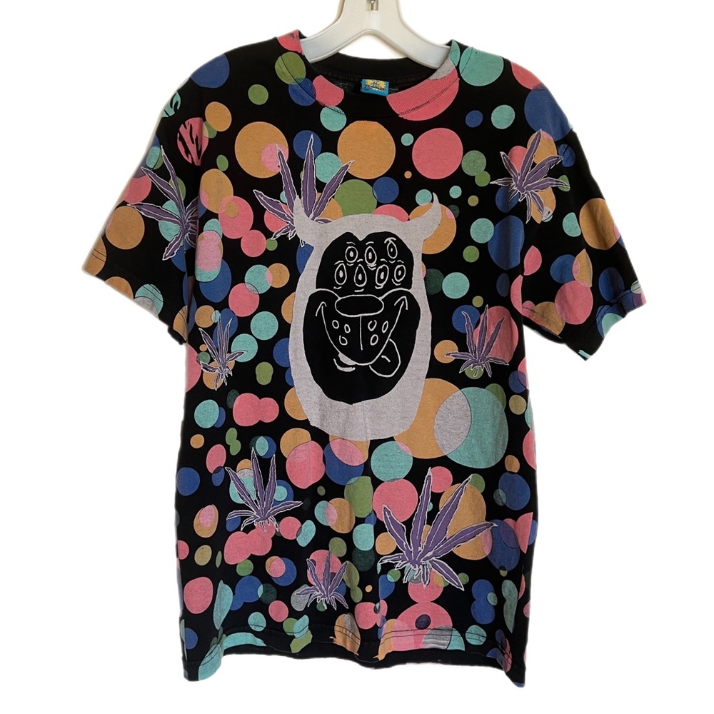 Rare Teenage ‘Happy Happy Joy Joy’ Retro 420 T-shirt - Size M